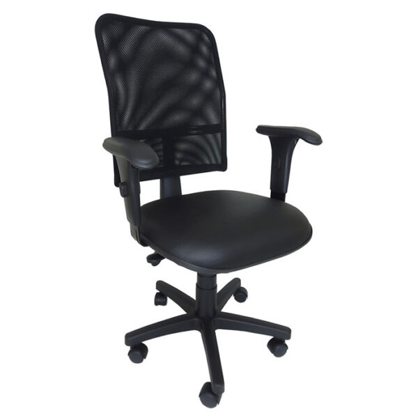 Linha Maya - Gerente Back 2 Braço Regulável - Cód. 6941